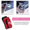 Ohleats Sunglasses Holder for Car Sun Visor, Statue of Liberty Metal Auto Eyeglass Hanger Clip, Multi-Function Ticket Card Clip Eyeglasses Mount, Car Accessories for Men Women (Red) view 3