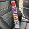 YDMZZB Crochet Galsang Flower Car Steering Wheel Covers,Car Interior Accessories Decorations (B,Steering Wheel Cover+2 Belt Cover) view 4