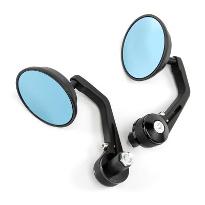 BAFAFA Rearview Mirrors 2pcs Universal 7/8" Round Bar End Rear Mirrors Motorbike Scooters Rearview Mirror Side View Mirrors Handlebar Bar End Mirrors(3)