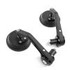 BAFAFA Rearview Mirrors 2pcs Universal 7/8" Round Bar End Rear Mirrors Motorbike Scooters Rearview Mirror Side View Mirrors Handlebar Bar End Mirrors(3) view 3