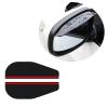 FALMDCQ Compatible with OPEL Vauxhall Insignia B 2017-2020, 2Pcs Car Side Rear View Mirror Rain Eyebrow Visor Rainproof Snow Guard Protector Sun Shield Cover,B Black view 1