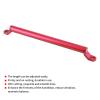 Majatou Motorcycle Balance Handlebar, Motorcycle Handle Bracket, Aluminum Alloy CNC Balance Crossbar Handlebar Extended Reinforcement for Motorcycle (Red) view 2