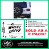 2 Pack - 4 Wheel Drive | Car Decal Vinyl Sticker Graphics | 5.5 Inches Wide by 5 Inches Height HOM1673A.70M Matte Black view 2