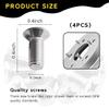 Ohleats 4PCS Stainless Steel Brake Disc Rotor Screws, Car Front and Rear Retaining Hardware Screw Kit, Replace 93600-06014-0H for K3, City, Civic, Accord, Odyssey, Car Accessories view 2