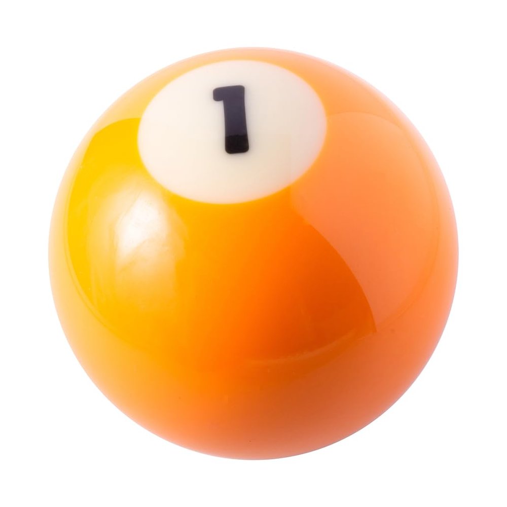 Mavota Billiard Ball Rod Shift Knobs Yellow 1 Gear Stick Shifter Knobs Marbling Pool Ball Shifting Lever Fit Most Automatic Manual Car Tuck Transmission Vehicle, W07C01