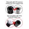 EVIL ENERGY 16AN Hose End Fitting 120 Degree Swivel for CPE Braided Fuel Hose Black view 3