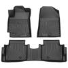 Floor Mats Fits for 2017-2020 Elantra (No Fit Elantra GT), All Weather Protection 3D TPE Rubber Car Floor Mat Full Set, Custom Fit Front & Rear Rows Anti-Slip Floor Mats Accessories view 1