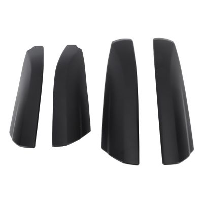 Roof Rail Rack Cover, 4Pcs Roof Rack Rail End Cover Shell Replacement for 2007 to 2013, Exterior Roof Luggage Cargo Rail Rack End Cover Shell Trim (Black)