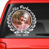 in Memory of Personalized Memorial Decals. Loss of Loved One Car Sticker Watercolor. Custom Photo Memorial Stickers: Your Wings were Ready But My Heart was Not CSM243, 4XL view 1