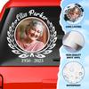 in Memory of Personalized Memorial Decals. Loss of Loved One Car Sticker Watercolor. Custom Photo Memorial Stickers: Your Wings were Ready But My Heart was Not CSM243, 4XL view 2