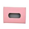 Premium Car Tissue Box Compact & Easy-to-Use Hanging Leather Tissue Holder for Cars, Sunroof & Backseat Compatible,Tissue Holder for Car Interior, Sun Visor, Chair Back (Pink Clip Style) view 1