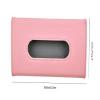 Premium Car Tissue Box Compact & Easy-to-Use Hanging Leather Tissue Holder for Cars, Sunroof & Backseat Compatible,Tissue Holder for Car Interior, Sun Visor, Chair Back (Pink Clip Style) view 3