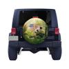 Panda American Flag Spare Tire Cover, Wheel Protectors Weatherproof Universal, Wheel Cover Fit for Many Vehicle 27" 28" 29" 30" 32" 34" view 1