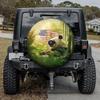 Panda American Flag Spare Tire Cover, Wheel Protectors Weatherproof Universal, Wheel Cover Fit for Many Vehicle 27" 28" 29" 30" 32" 34" view 3