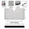 Breast Cancer Warrior Support Squad Alzheimer's Awareness Car Windshield Sunshade,Funny Folding Car Sun Shade for Car Sun Shade Accessories for Most Car 51"x28" Inch view 3