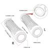 CHAOSEE Universal 7/8" 22MM for Yamaha TW125 TW 125 1999-2004 2003 2002 2001 2000 Motorcycle Handlebar Hand Grips Handle Ba (Color : Black) view 2