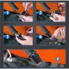 CHAOSEE Universal 7/8" 22MM for Yamaha TW125 TW 125 1999-2004 2003 2002 2001 2000 Motorcycle Handlebar Hand Grips Handle Ba (Color : Black) view 4