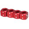 Mikinona 4pcs Aluminum Alloy Bike Tire Valve Caps Red Dust Covers for Preventing Leakage and Dirt Easy Installation for Motorcycles Cars and Suvs view 1