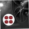 Mikinona 4pcs Aluminum Alloy Bike Tire Valve Caps Red Dust Covers for Preventing Leakage and Dirt Easy Installation for Motorcycles Cars and Suvs view 3