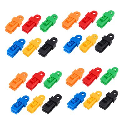 Gogogmee 24pcs Tent Rope Fasteners Fixing Clamps for Secure Outdoor Tent Setup Durable Material for Camping and Wind Protection