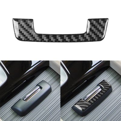 Car Center Console storage box Handle Trim Center Armrest Cover Decals Real Carbon Fiber Interior Accessories Compatible with Honda Ridgeline 2017-2023 / Pilot 2016-2022 / Passport 2019-2023 Black