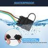 NEWSUN 2 Sets Universal 4-Way Flat Y-Splitter Plug for Tailgate Light Bars & Trailer Lights,Plug & Play Adapter Extension Harness Wiring Plug 4 Pin Connectors, with Waterproof Cap view 3