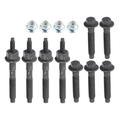 VekAuto Exhaust Manifold Hardware Kit Compatible for Chrysler 300 2005-2020 6 Cyl 3.5L 8 Cyl 5.7L, Durable Metal Black