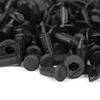 100Pcs Plastic Rivets Fastener Push Clips Black for Car Auto Fender, 100PCS Car Bumper Clips Push Retainers Automotive Nylon Plastic Bumper Fastener Rivet Clips Set Plastic Rivets view 3