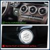 INFINAUTO Universal Car Engine Start Stop Button Cover, Bling One Click Push Start Button Ring Sticker Faux Crystal Rhinestone Ignition Button Trim with Hole White, 1 Set view 4