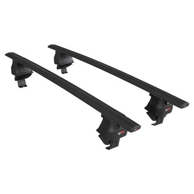 accessorypart Compatible with Peugeot 5008 II (P87) Pre-Facelift 2017-2020 ACE-4 Car Roof Rack Cross Bar Black Aluminium 2 Bars