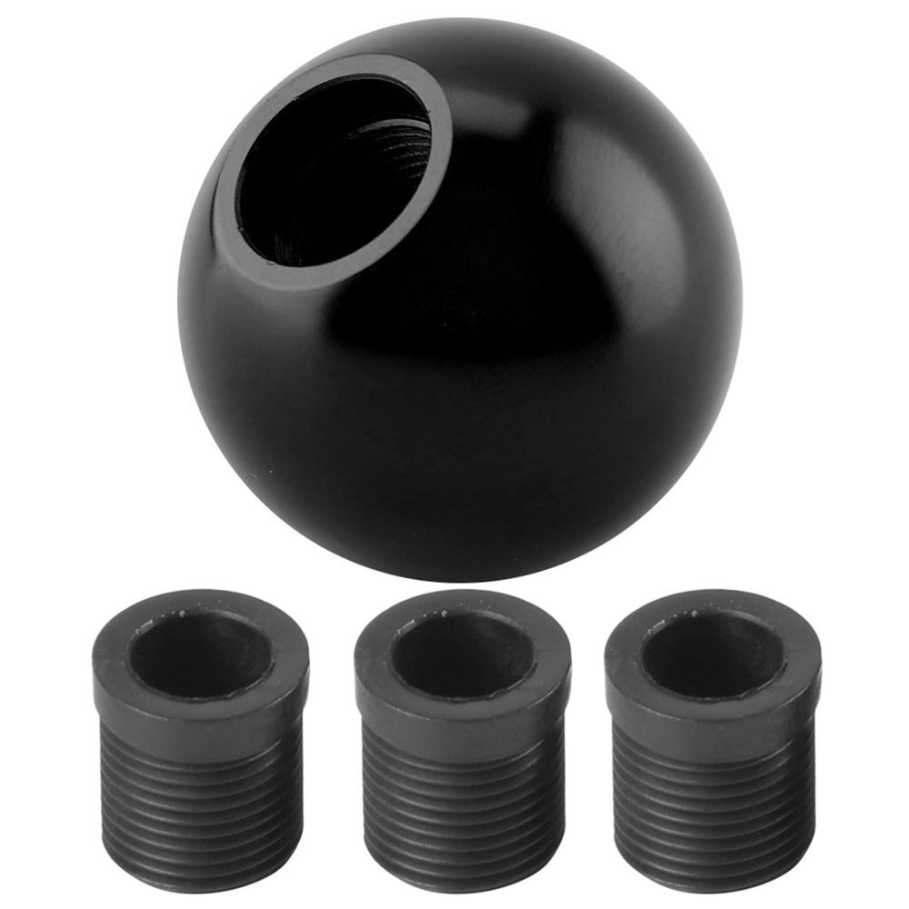 Majatou Gear Stick Knob, Auto Car Gear Knob, Circular Knob, Car Gear Stick Knob Gear Handle Balls, Car Universal Manual Knob Gear Round Balls(Black)
