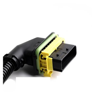 BUIEX 1Pcs TE 18Pin ECU 1.8Series Auto Electric Housing Plug Wiring Cable Waterproof Female Connector HDSCS Plug 1-1564526-1 (Color : Bent Tail Clip, Size : 1 Set)