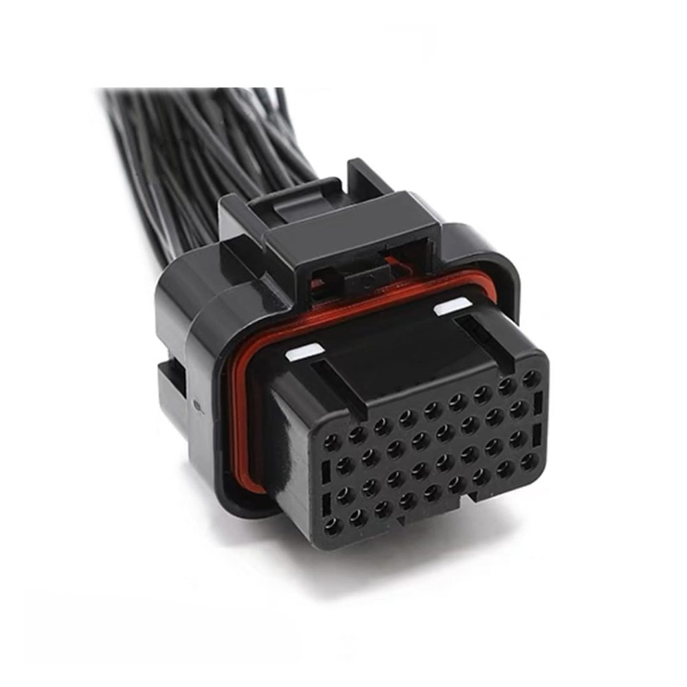 BUIEX 26 34Pin TE AMP Tyco SUPERSEAL 1.0MM Auto Oil Gas Female Electronic Connector Wiring Harness Plug 3-1437290-7 4-1437290-0 (Color : 34Pin 4 Slots, Size : 1 Pc)