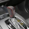 SUNBREATH Compatible with DIY Genuine Black Leather Gear Shift Knob Cover Interior Accessories Protective Decoration for Honda HR-V 2023 2024 2025 Red Stitches view 1