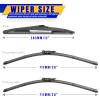 3 wipers Replacement for 2012-2018 Ford Focus, Windshield Wiper Blades Original Equipment Replacement - 28"/28"/12" (Set of 3) Pinch Tap view 2
