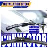 3 wipers Replacement for 2012-2018 Ford Focus, Windshield Wiper Blades Original Equipment Replacement - 28"/28"/12" (Set of 3) Pinch Tap view 3