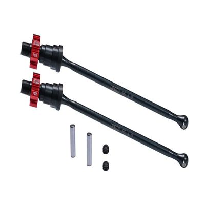 4140 Medium Carbon Steel Front Or Rear Driveshaft with 7075 Aluminum Alloy Hex for Traxxas 1:5 X Maxx 8S 77086-4 / X Maxx Ultimate 8S 77097-4/1:6 Sand Car 8S 109076-4 Upgrades - Red