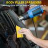 3 Pieces Auto Body Filler Spreaders Pp Putty Tool Flexible Edge Yellow for Car Foil Installation Tool Versatile view 2