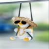 LXQTAO Trendy & Creative Little Duck Car Pendant A Cartoon Swing Duck Rearview Mirror Accessory for Automotive Interior Mirrors. (Yellow Rich Duck) view 3