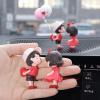 Cute Cartoon Couples Action Car Decoration - Couple Ornaments for Car Interior, 1 Pair+Balloon 02 view 2