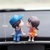 Cute Cartoon Couples Action Car Decoration - Couple Ornaments for Car Interior, 1 Pair+Balloon 02 view 3