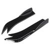 OtpOutopa Universal Rear Diffuser Car Spoiler, Rear Bumper Lip Body Canard Spoilers Black Lip Side Skirt Spoiler Splitter Protector Exterior Decoration Trim Kit Anti-Scratch (17.7inch,Smooth Black) view 1