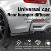 OtpOutopa Universal Rear Diffuser Car Spoiler, Rear Bumper Lip Body Canard Spoilers Black Lip Side Skirt Spoiler Splitter Protector Exterior Decoration Trim Kit Anti-Scratch (17.7inch,Smooth Black) view 3