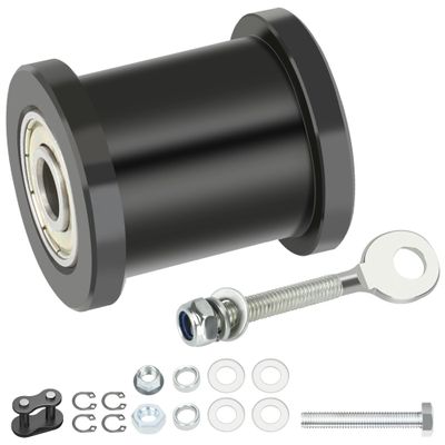 YOXUFA Mini Bike Chain Tensioner with 1-3/4" Roller Replacement for Minibike Baja Doodlebug Dirt Bug DB30 Motovox Mbx10 Mbx11 Predator 79cc 97cc 98cc 100cc 2.5 3.0hp Powersport Parts Chain Adjuster