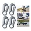 4Pcs Trailer Snap Hook Set with Safety, Sturdy Iron Tow Hooks for Towing Trailers, Yachts, Motorcycles view 4