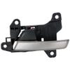 Garage-Pro Front or Rear, Driver Side Interior Door Handle Compatible with 2017-2020 Hyundai Elantra Black bezel with Silver lever view 2