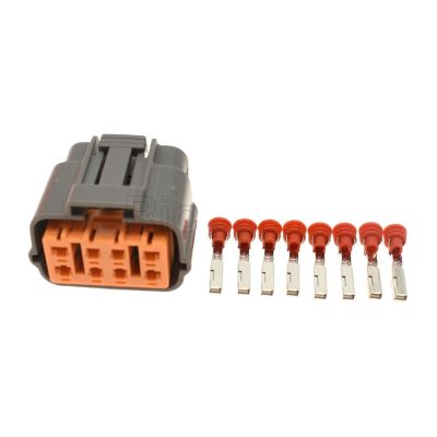 1/5/10/20Kits 8 Pin Auto Electric Waterproof Plug Wiring Cable Harness Connector 6195-0054 6195-0051 (Color : Female Set, Size : 10Sets)