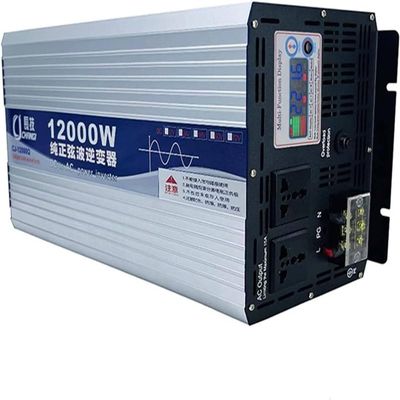 6000W 8000W 10000W 12000W Pure Sine Wave Power Inverter 12V 24V 48V 60V DC to 110V 220V AC Converter with LED Display for Car/RV Home Solar System,12000W-48Vto110V