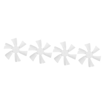 Mobestech 4pcs Replacement Rv Fan Blade Plastic Accessory for Ventilation Easy to Install Suitable for Rv Fans for Camping and Outdoor Use