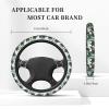 Rabbits Manatees Print Steering Wheel Cover Microfiber Stretch Car Steering Wheel Covers Anti-Slip Car Steering Wheel Protector Universal 15 Inch for Car Interior Accessories view 4
